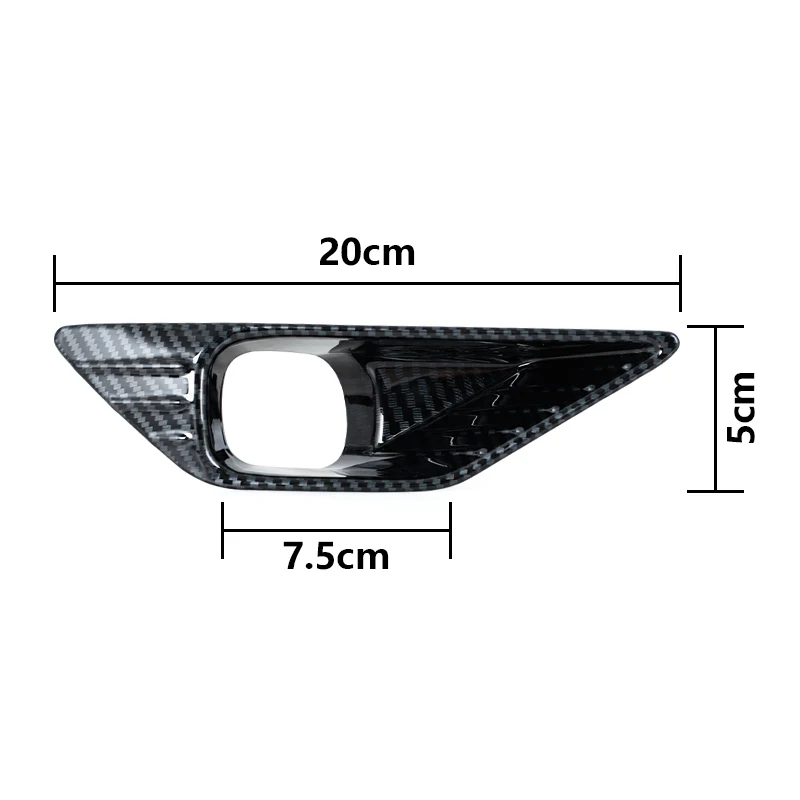 Carbon Fiber Fog Light Cover Trim For Mitsubishi Outlander 2022 2023 Decoration Sticker Foglight Bezel Grille Car Accessories