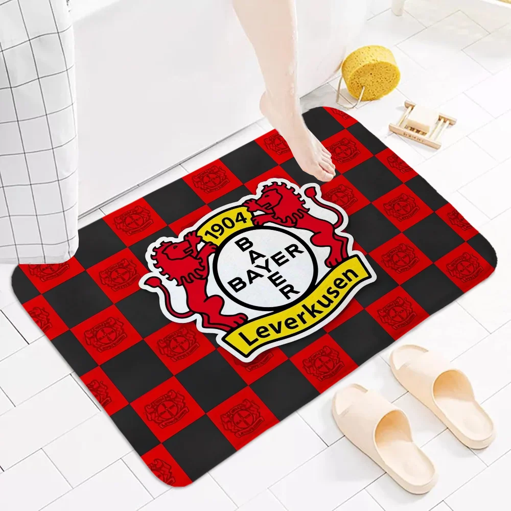 Bath Mat Rug Bathroom Foot Mat Non-slip Mat Small Floor Mats Door Mat B-bayer 04 L-leverkusen Fc Entrance Carpet for Kitchen