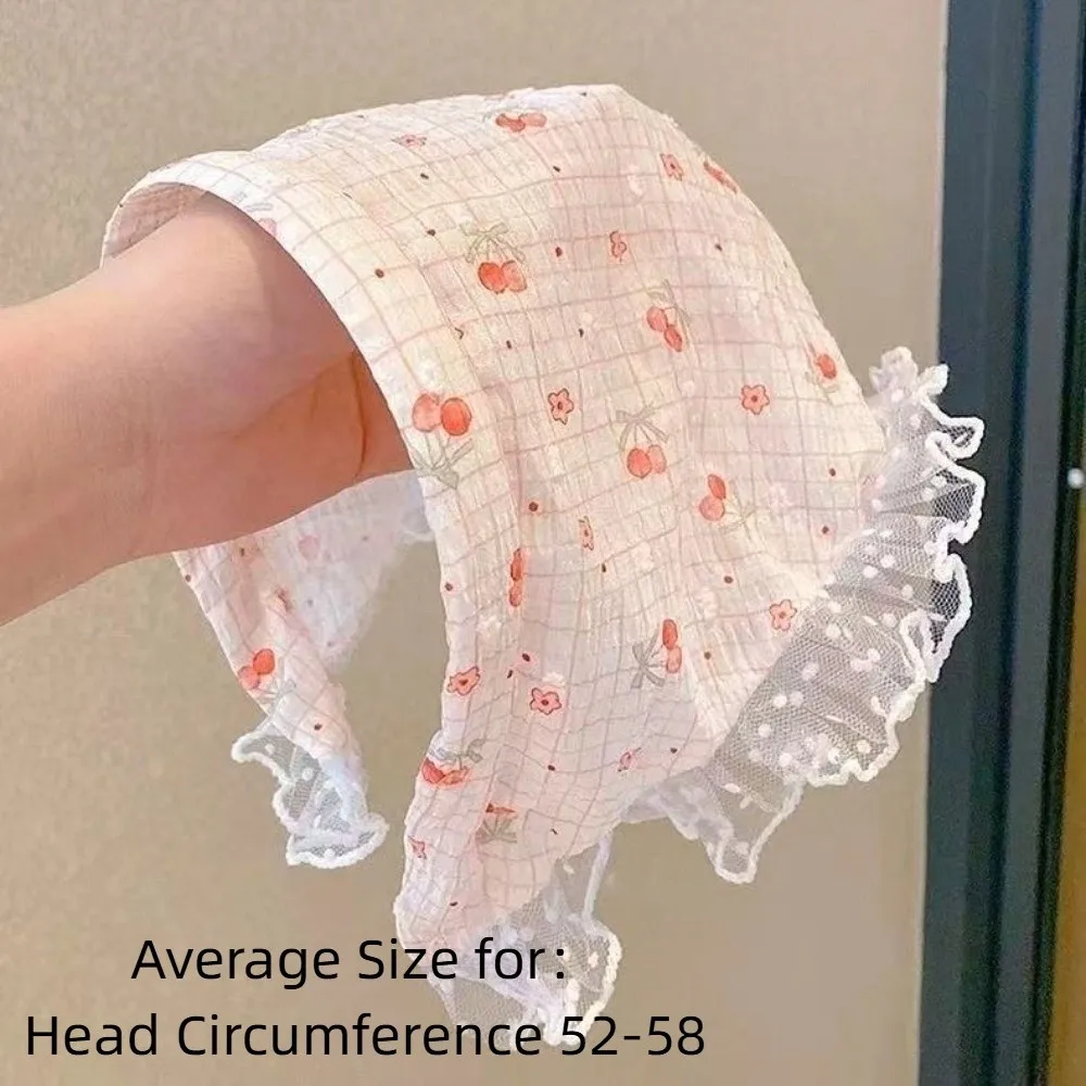 Neues ländliches Spitzen-Stirnband, dreieckige Form, kleine Blume, kariertes Kopftuch, süße Rose, Schal, Haarband, Haar-Accessoires