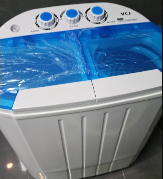 

220 В немецкая мини-полуавтоматическая стиральная машина с двойной ванной VCJ с отжимной сушилкой для домашнего использования AB