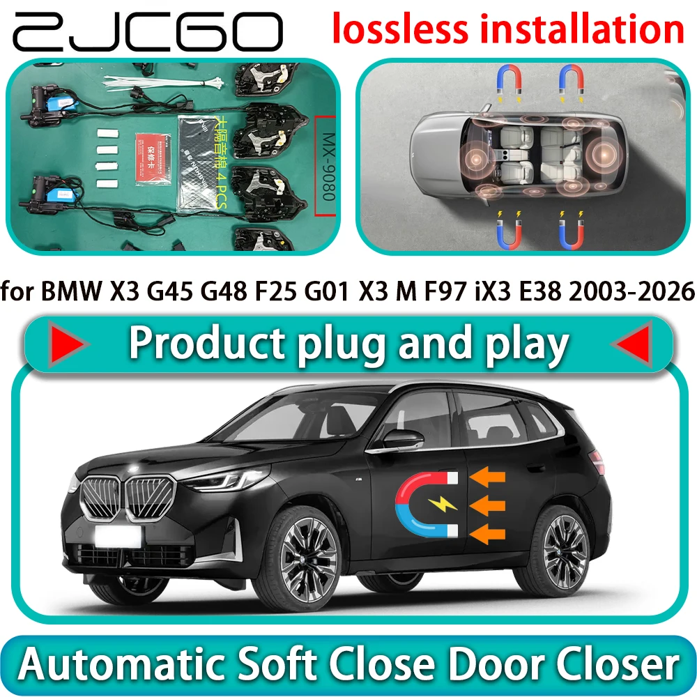 

for BMW X3 G45 G48 F25 G01 X3 M F97 iX3 E38 2003-2026 Auto Pull Soft Close Door Kit Power Latch Door Catch Soft Closing Assist