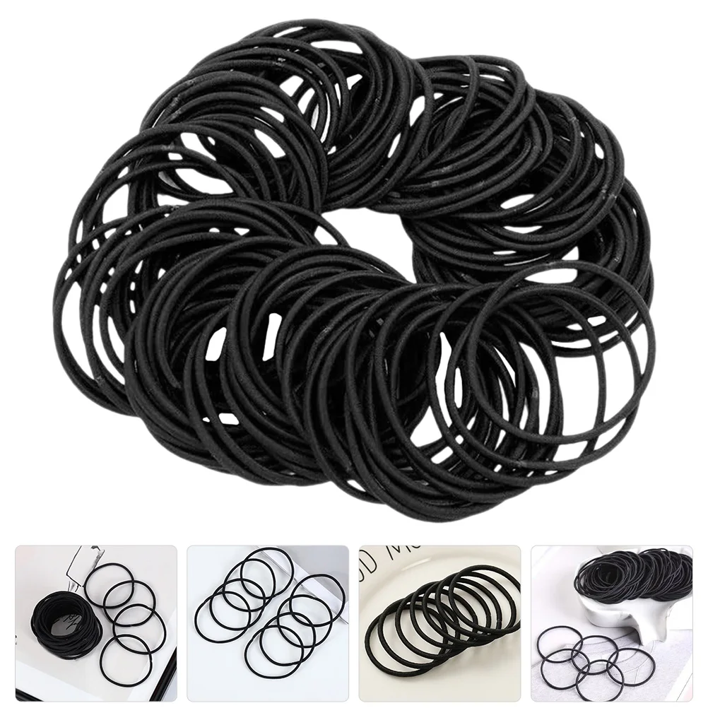 

200 Pcs Hair Ties White Fabric Elastic Bands Rope Ponytail Holders for Women Girls Hair Accessories Stylish Comfortable