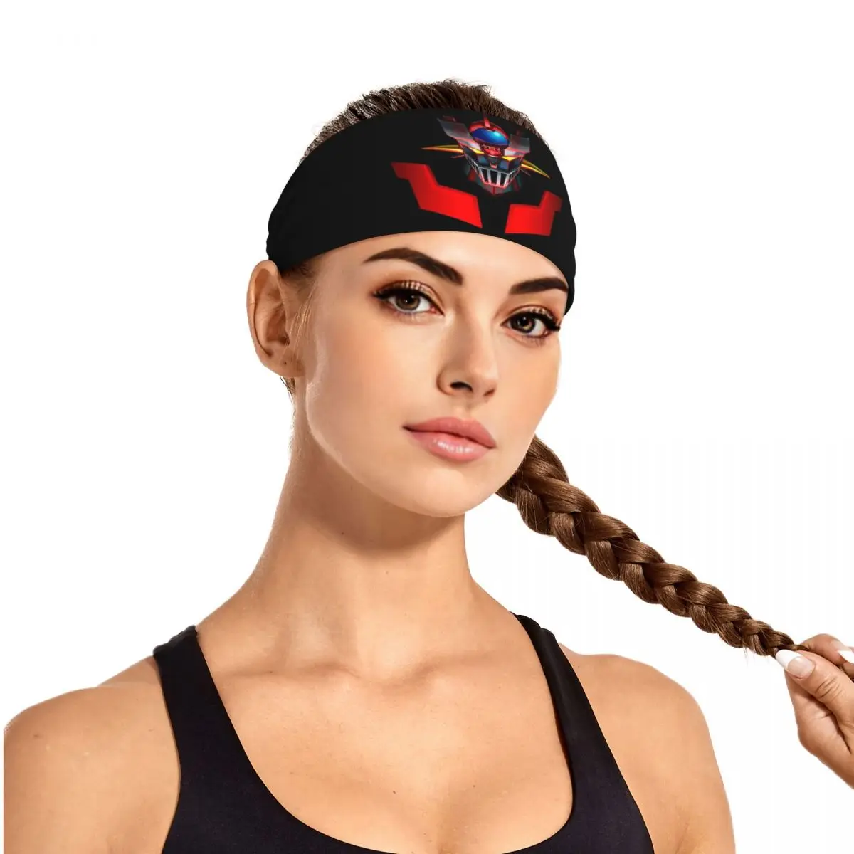 

Nordic Mazinger Z Anime UFO Robot Sofa Grendizer Goldorak Sweatband for Men Women Quick Drying Sports Sweatband Gym Yoga Running