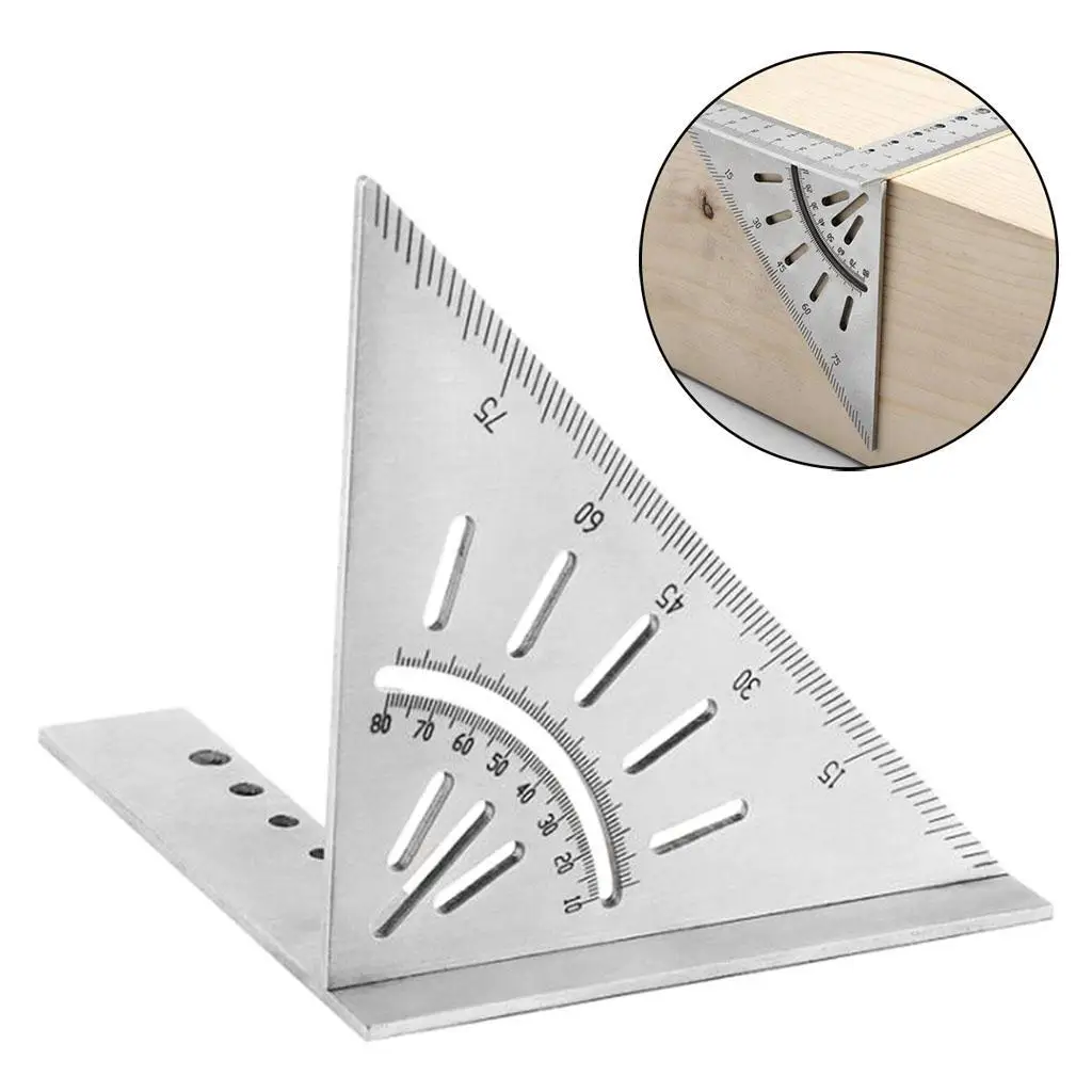 木工定規 3D マイター角度測定器 角度測定ツール サイズ測定ツール