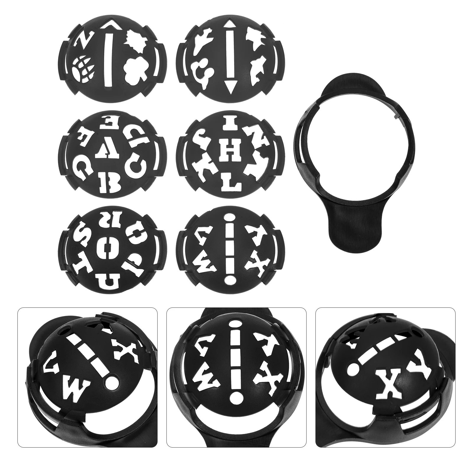 

Golf Liner Marker Stencils Template Equipment Device Accessories Golfs Line Maker Drawer Pattern Alignment Tool Premium ABS