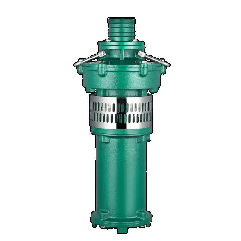 Three oil-immersed submersible pumps 380v high lift household large flow