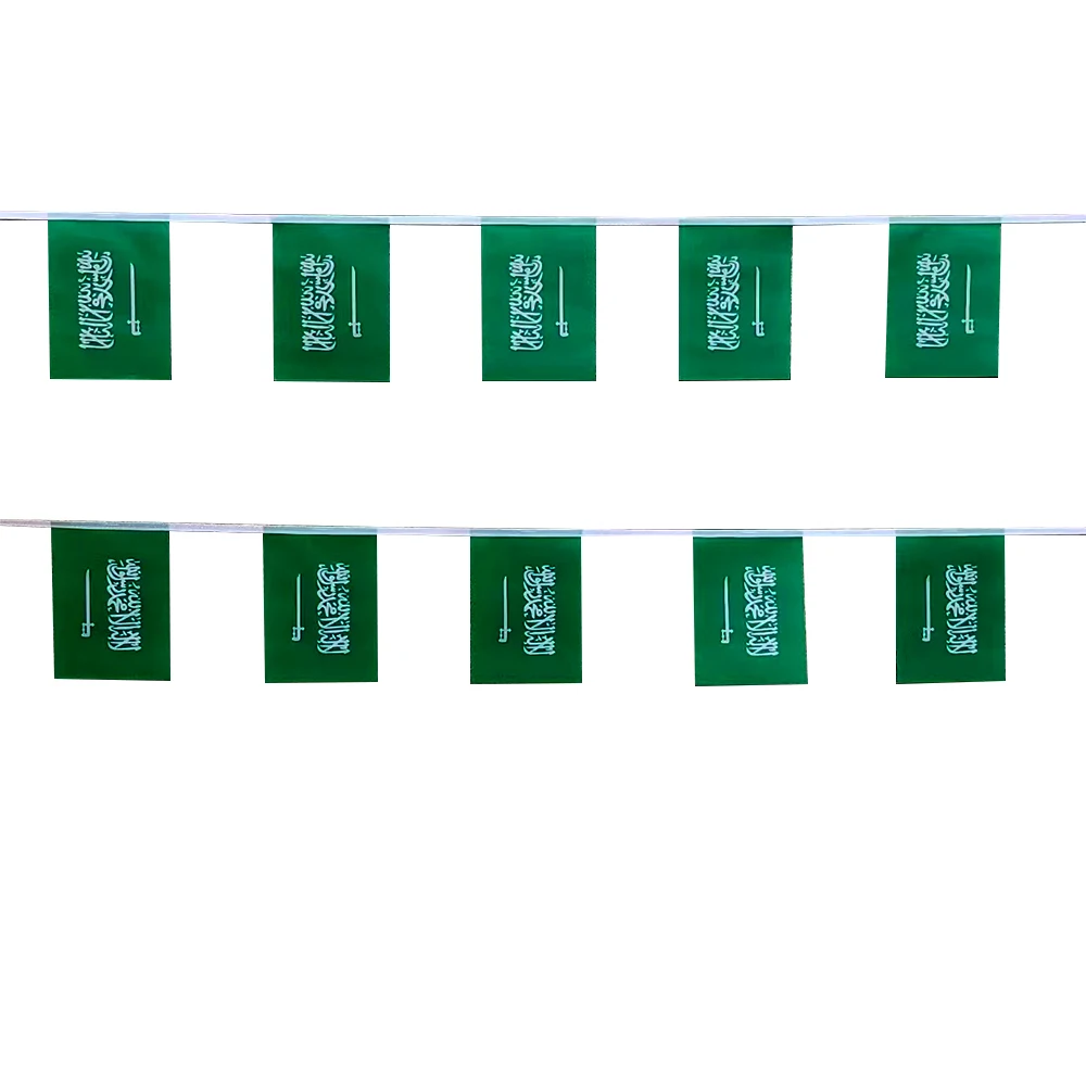 CYPOMELO Saudi Arabian Flag 14 × 21cm Festival Party Event Indoor and Outdoor Durable Saudi Arabian Flag 20 Small Flags