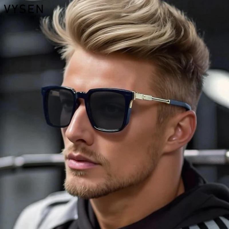 

Vintage Polarized Square Sunglasses Men 2025 Luxury Brand Classic Punk Driving Rectangle Glasses Outdoor Shades UV400 Eyewear