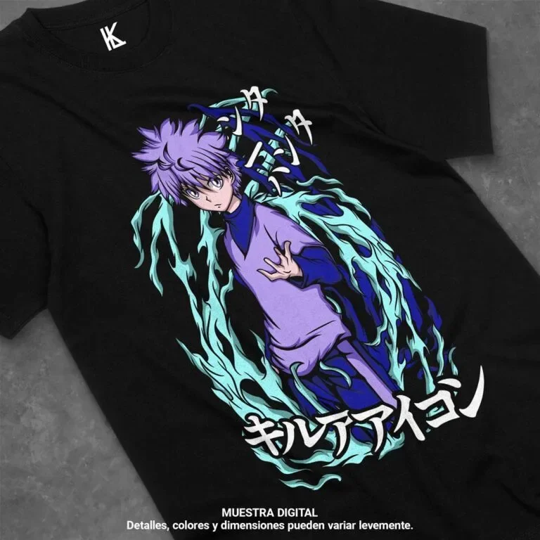 

Remera de Killua V3 Vintage Special Unisex T-shirt Anime Shirt,Soft Tee All Size