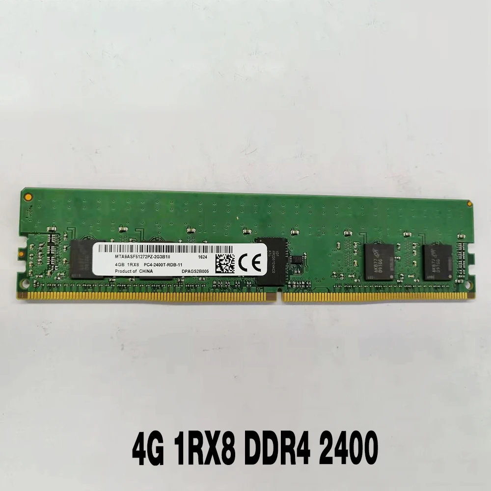 Piezas de memoria RAM para servidor MT, 1 PC4-2400T, 4GB, MTA9ASF51272PZ-2G3B1, 4G, 1RX8, DDR4 2400