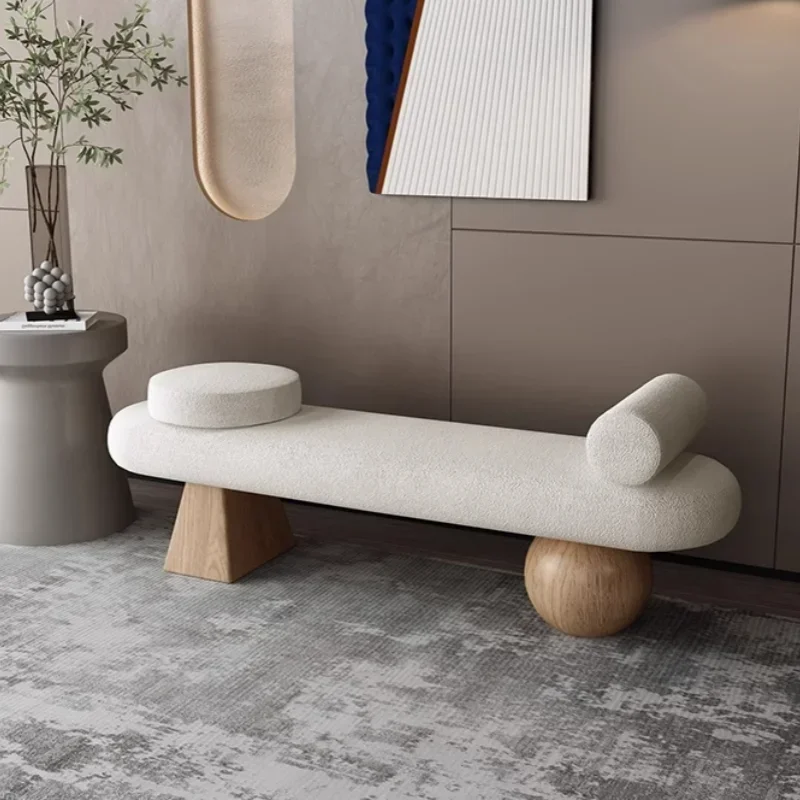 

Скандинавский стул для смены обуви для креативного домашнего использования