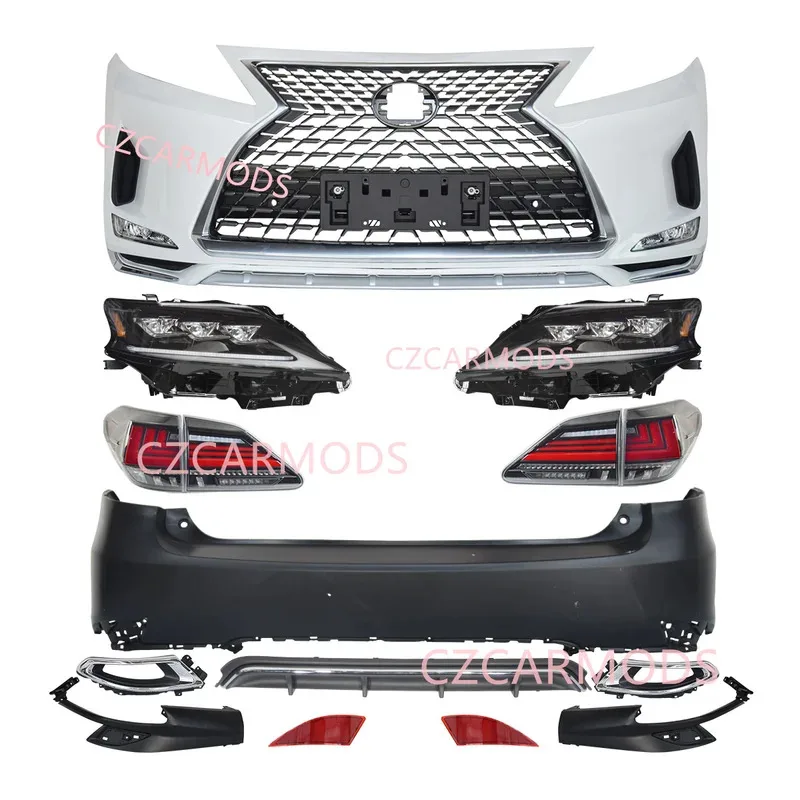 

Car Body Kits RX RX350 RX450h 2010 2011 2012 Upgrade to 2022 Style Front Rear Bumper Triple LED Headlight Tail Light