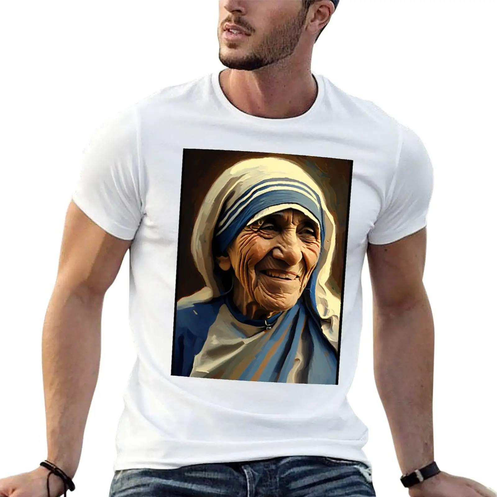 Mother Teresa of Calcutta, Mother of Calcutta Portrait, of Calcutta gift, gift, Portrait, art T-Shirt