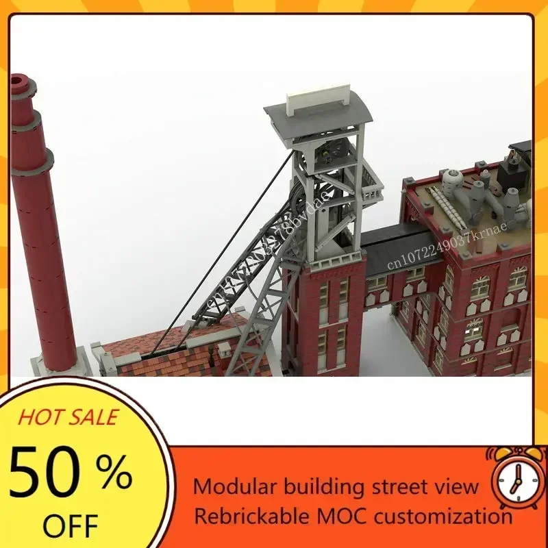 Kolen Colliery Mine Fabriek Modulair MOC Creatief straatbeeld Model Aangepaste puzzels Architectuur Onderwijs Assemblagemodel Speelgoedcadeau