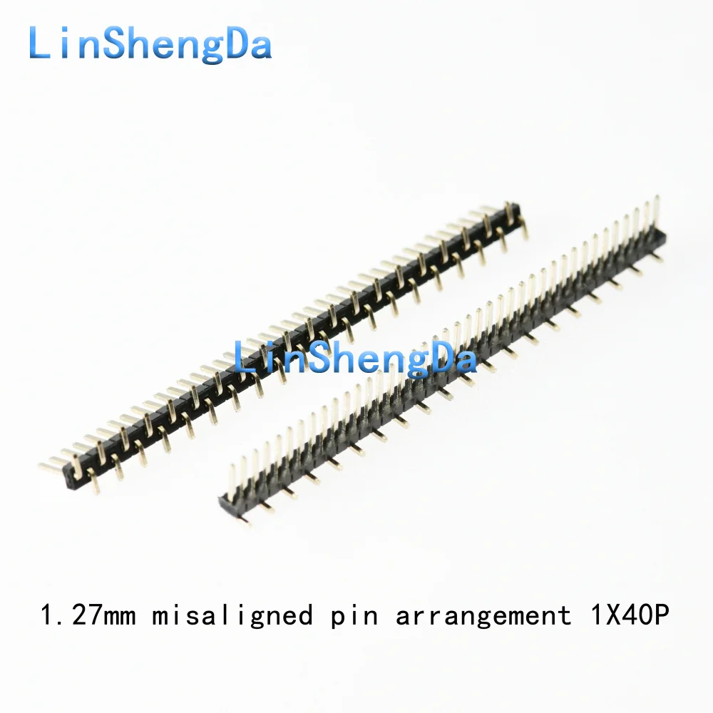 1.27mm misaligned pin arrangement 1X40P 1 * 50P surface mount pin arrangement misaligned vertical mount pin arrangement female