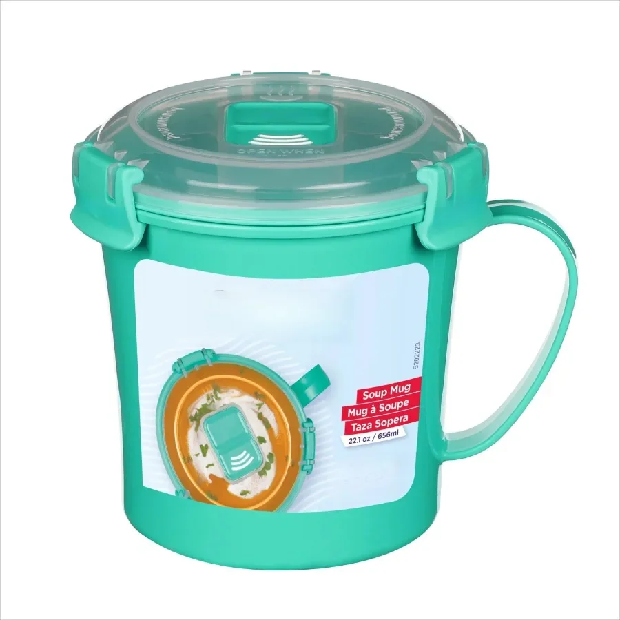 

6-Pack Microwave-Safe Soup Mug Set, Versatile Food Storage Containers for Pantry & Dorm Meals.