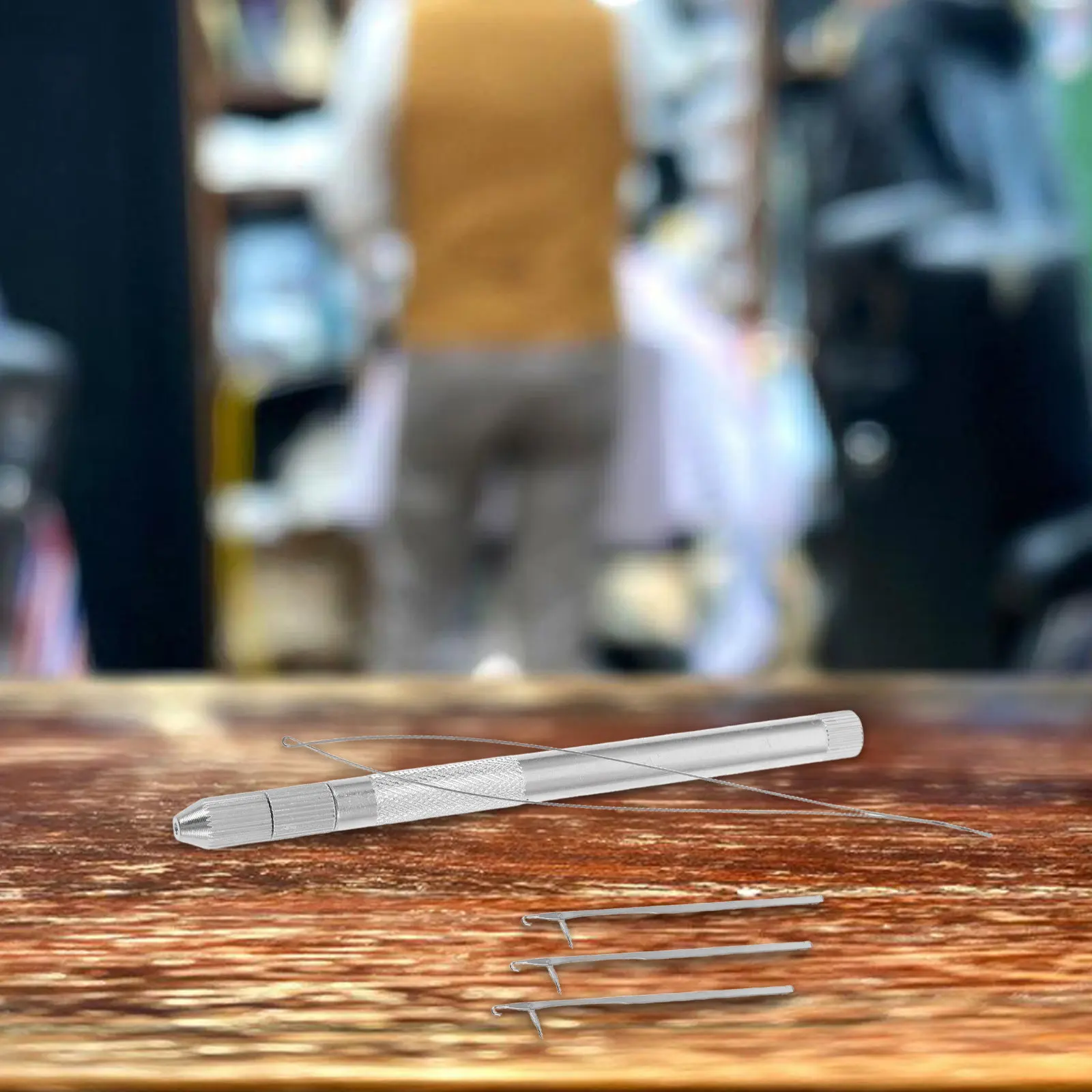 

Набор для плетения крючком: гладкая игла без заусенцев для наращивания волос, ухода за дредами, DIY-аксессуары