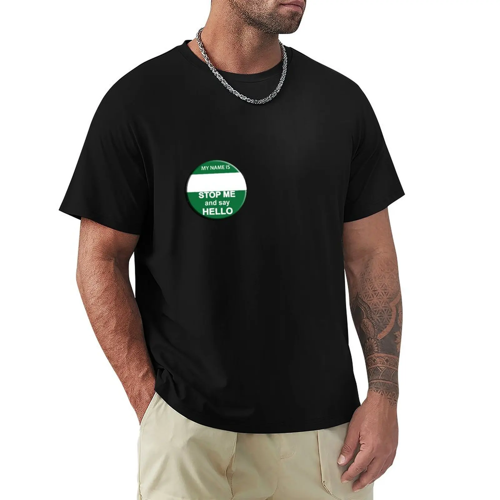 The Inbetweeners - Your own Big Gay Green badge T-Shirt cotton t shirts high quality T-Shirt