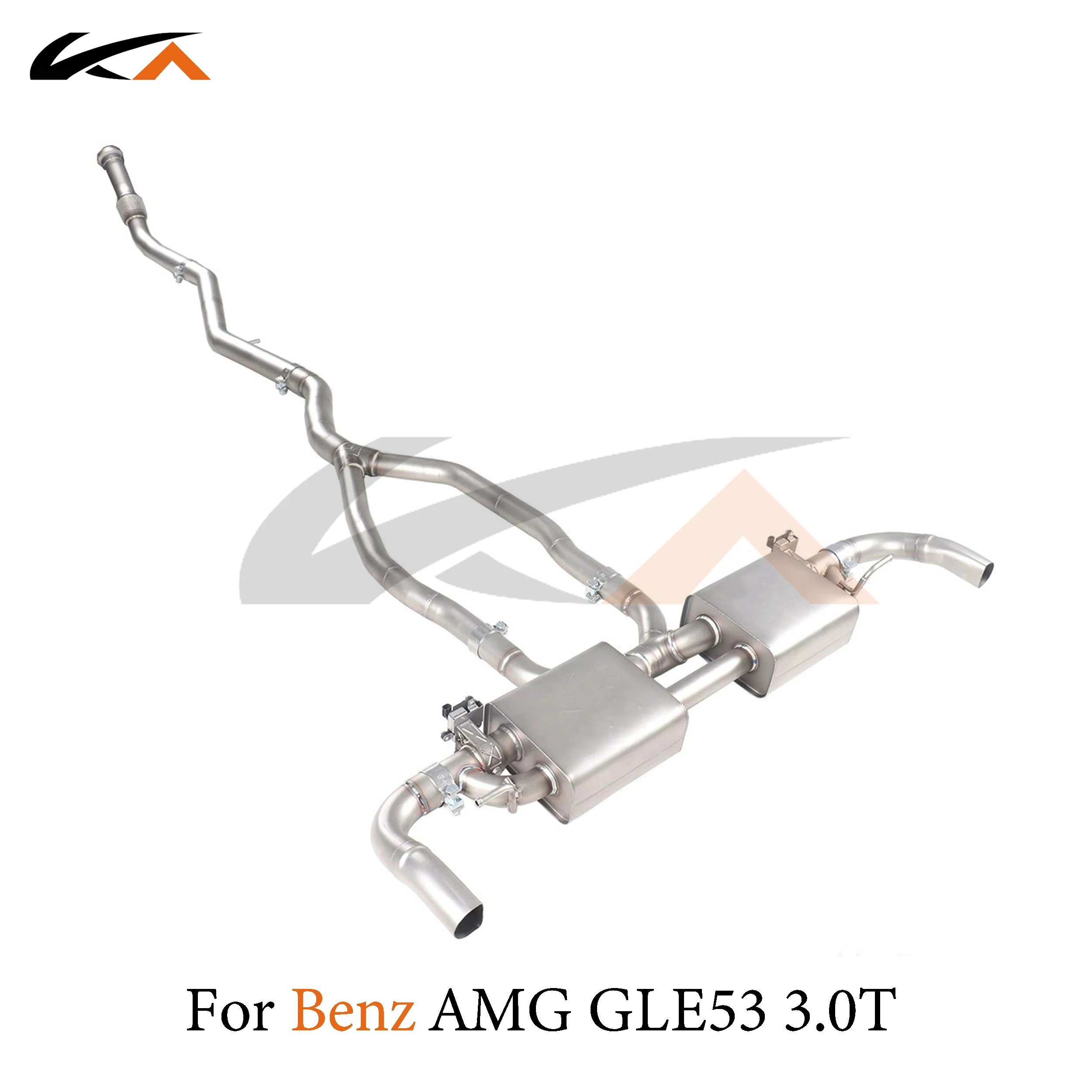 KA Tuning exhaust system steel catback for Mercedes-benz AMG GLE53 3.0T performance auto parts muffler valve