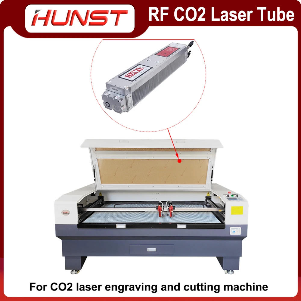 HUNST CO2 RF tubo Laser 60W 80W 10.6um tubo Laser in metallo DAVI D60 per macchina per marcatura Laser Co2 macchina per incidere di taglio