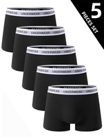 5 PCS Men's Boxer Shorts Comfortable Soft Breathable High-End Trendy Men's Underwear Casual Sports Fitness Men's Boxers Briefs