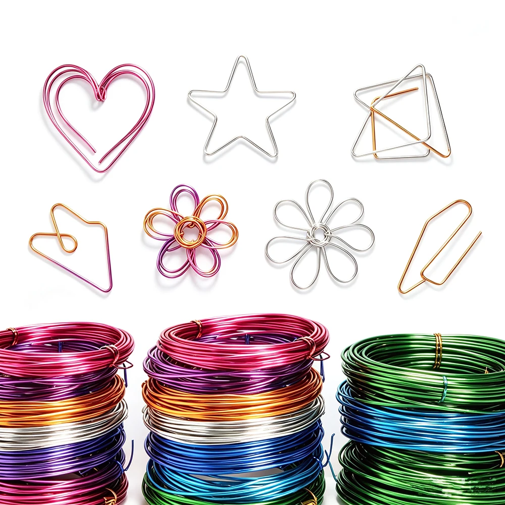 10-18 Gauge Aluminium Draht Eloxiert Schmuck Handwerk Machen Perlen Floral Farbige Aluminium Handwerk Draht – Detail 3