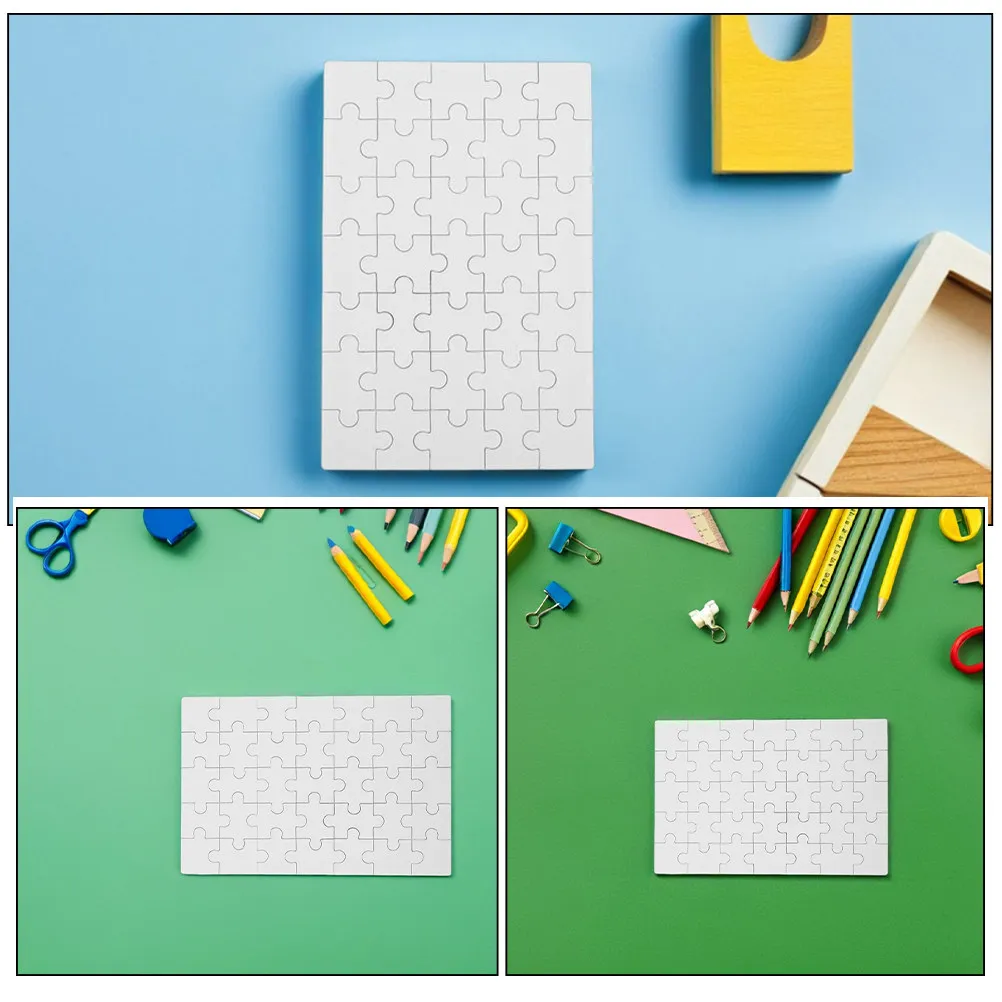 12개입 블랭크 승화 퍼즐 조각, DIY 전사 공예용  - Puzzle Blank White 리뷰 및 가격