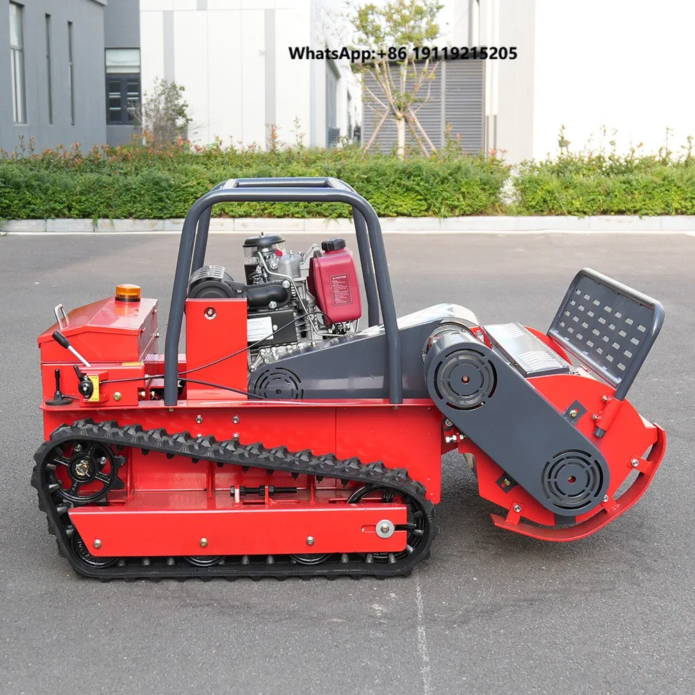 Factory Price Smart 800mm  Engine Flail Lawn Mower Crawler Flail Remote Lawn Mower With CE Certificate