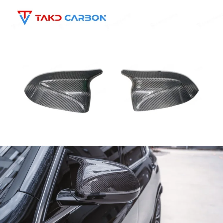 

Perfect Fitment Dry Carbon Fiber Side Mirror Cover Rear View Side Door Mirror Housing Covers Replacement for bmws G05 X5 2022