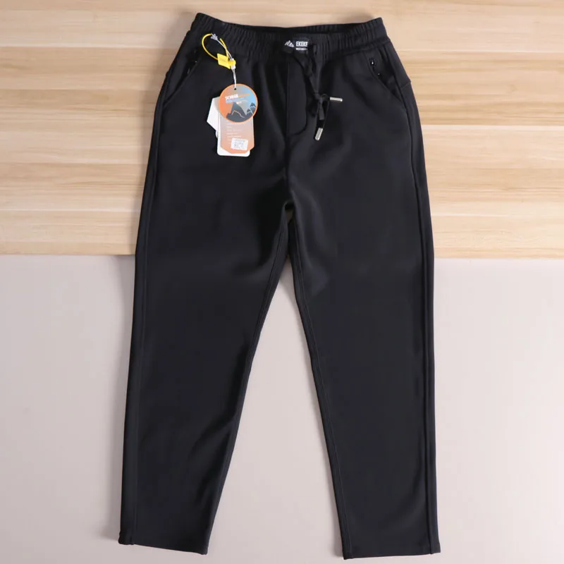 

Thiened Fce Winter Waterproof Outdoor Mountain Climbing Trousers for Couples Snowy Pants Straight Leg Nylon Spandex