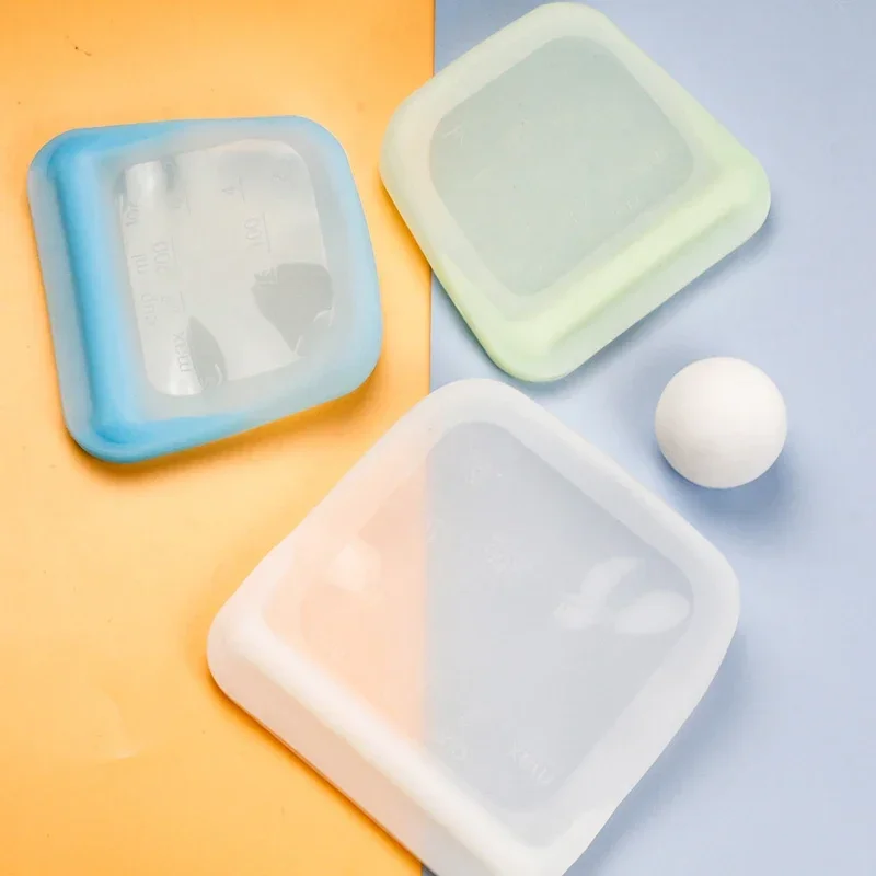 Silicone Food Storage Containers Reusable Stand Up Zip Shut Bag Cup Fresh Bag Food Storage Bag Fresh Wrap Leakproof Containers