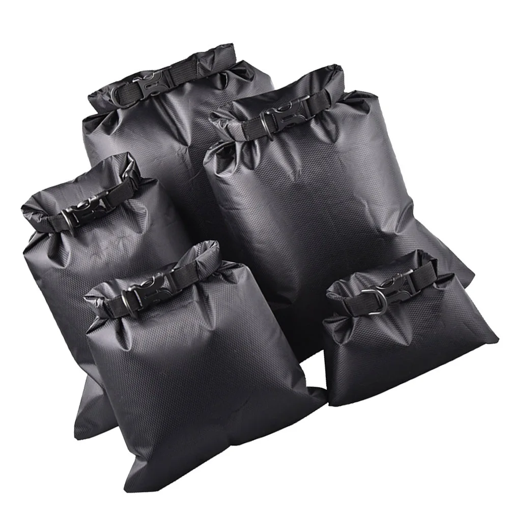 

5Pcs Kayak Dry Bag Multifunctional Outdoor Pouch Keep Valuables Safe in Water Activities 1.5L to 8.5L Waterproof Dry Bag