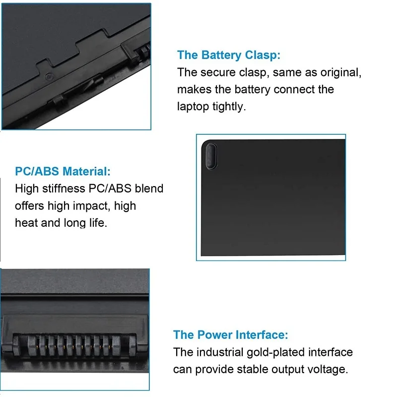 Latitude E7240 Batterij Vervanging Voor Dell Latitude E7250 7240 7250 Ultrabook, Past VFV59 GVD76 GD076 WD52H J31N7 F3G33 HJ8KP