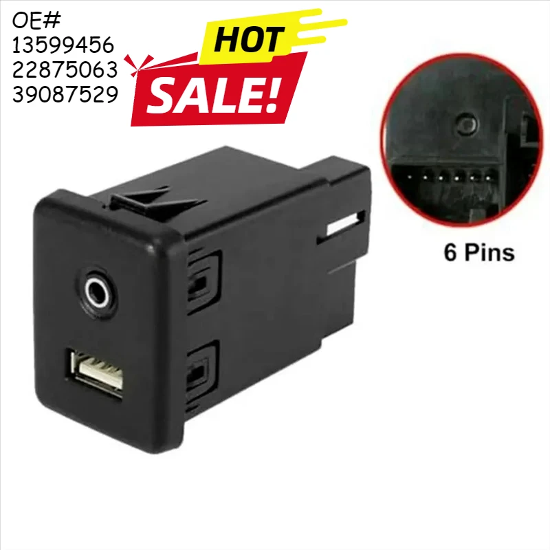 

USB Port Auxiliary Audio USB Jack USB Hub Module 13599456 22875063 39087529 For Cruze Malibu Regal-A99D