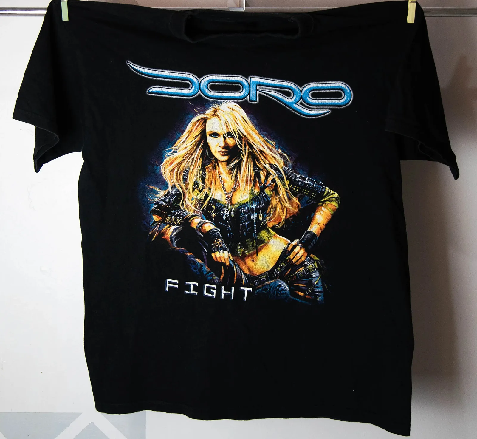 2002 Vintage DORO FIGHT TOUR Shirt Classic Black Unisex Size S-5XL RE285