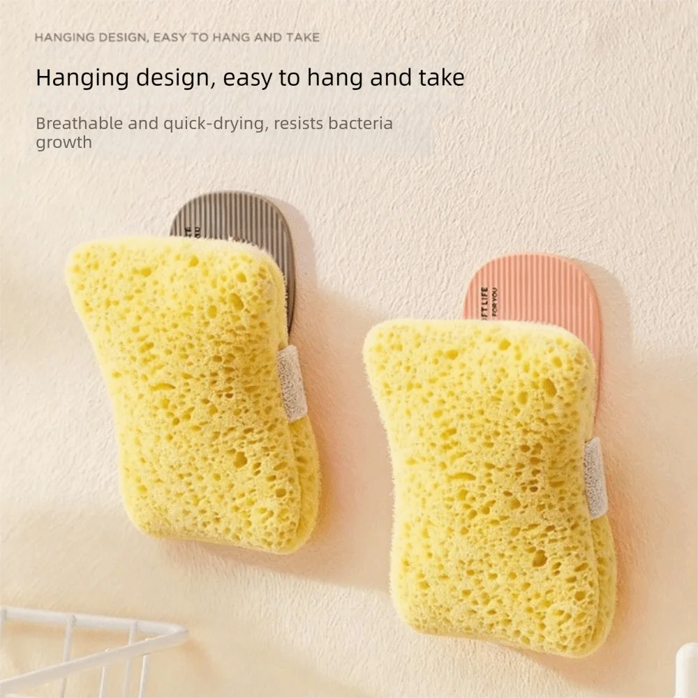 Durable Ultra Soft Texture Bath Sponge No Loose Fibers Multi-use Body Scrubber Rich Foaming Exfoliating Sponge Deep Cleansing