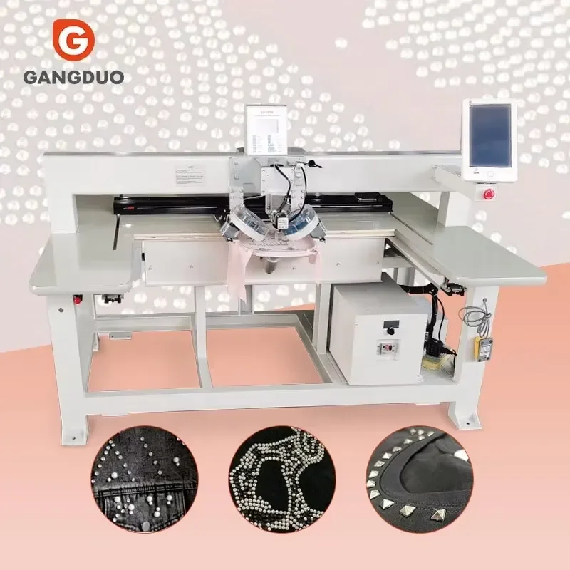Single head automatic automatic hot repair rhinestone pattern second-hand setting template making clothing machine price
