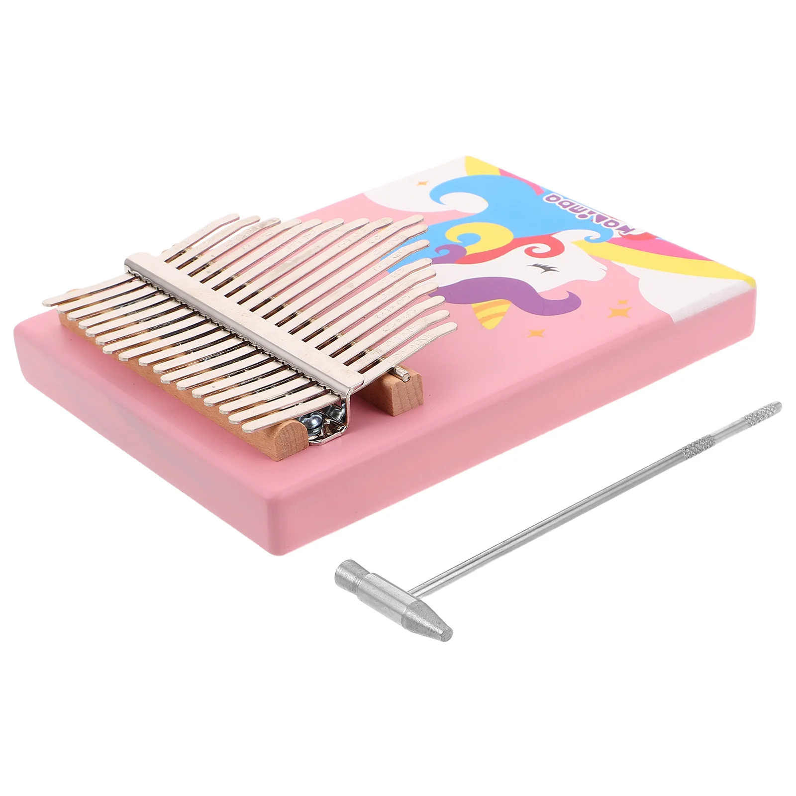 

Thumb Kalimba Mini for Kids Cartoon Instrument Beginner Piano Metal Beginners Home