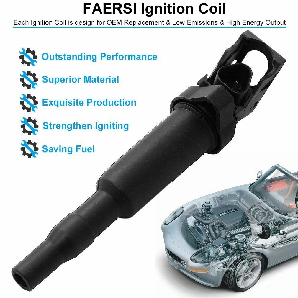 점화 코일 교체용 0221504470 12137594937 12137562744 12137571643, BMW 325I 325Ci 328I 330Ci 335I 525I X3 X5 M5 M6