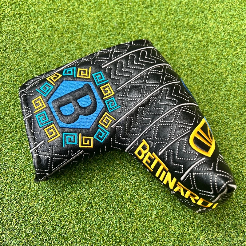 Imagem -02 - Embroidery Golf Putter Cover Proteção Reta Alta Qualidade