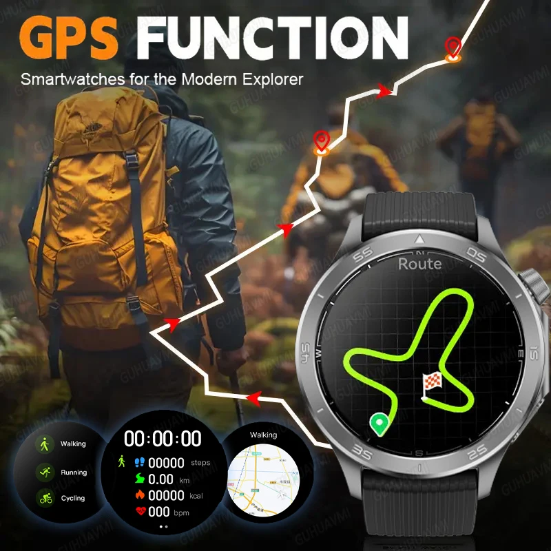 جديد لـ Xiaomi Ultra GPS سوار ذكي AMOLED بلوتوث دعوة ساعات مقاومة للماء للرجل معدل ضربات القلب الرياضة المقتفي ساعة ذكية