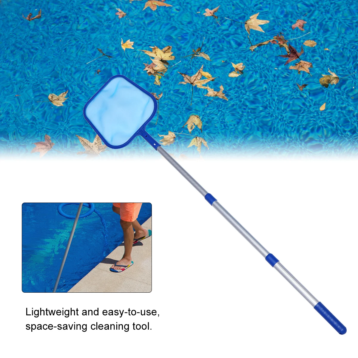 

Swimming Pool Cleaning Tool Leaf Mesh Net Large Volume Scoop Pond Fountain Supplies Lightweight Easy Use Clean Tools Kit