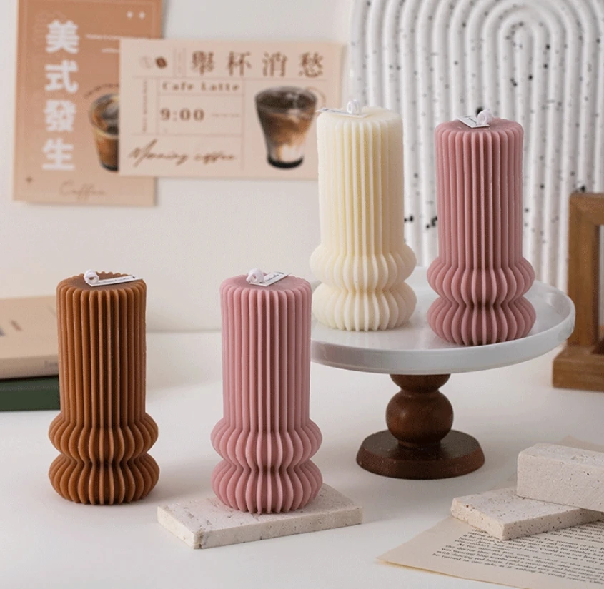 

C3F4QRGXOH новая креативная геометрическая колонна восковая ароматерапевтическая свеча трансграничная Ins украшение дома