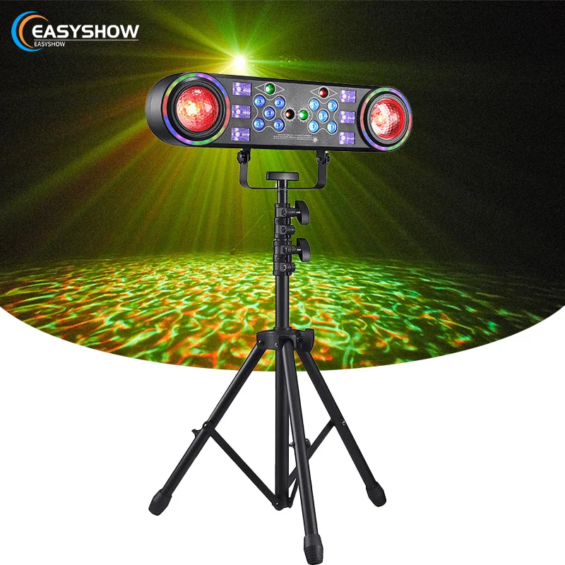 

Professional Stage Effect Light DMX Control Laser Beam Light LED RGB 7in1 Bracket Light for Disco Show