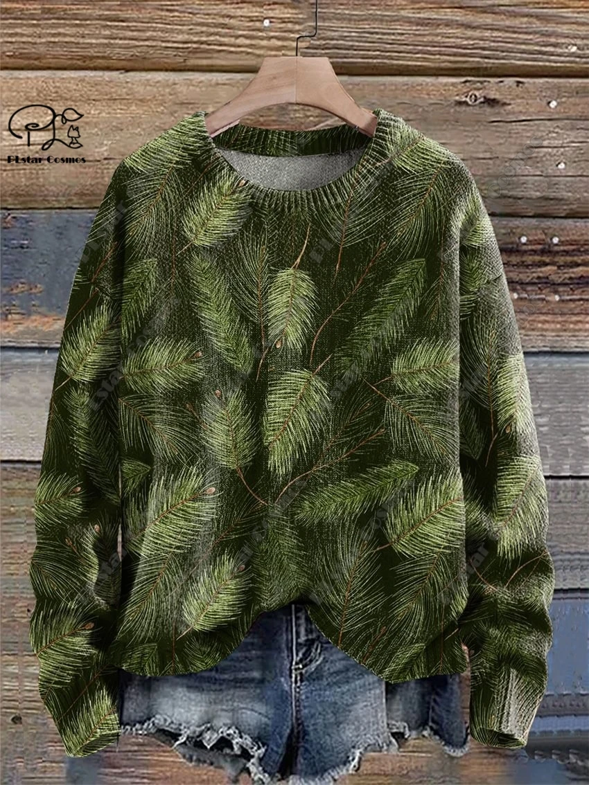 New 3D Printed Animal Custom Series Cute Christmas Pattern Ugly Sweater Street Casual Winter Sweatshirt S-91