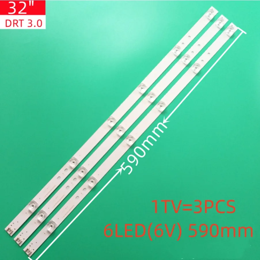 

LED TV Illumination Part Replacement For LG 32LB650V-ZE 32LB651B-ZC 32LB652V-ZA LED Bar Backlight Strip Line Ruler DRT3.0 32 A B