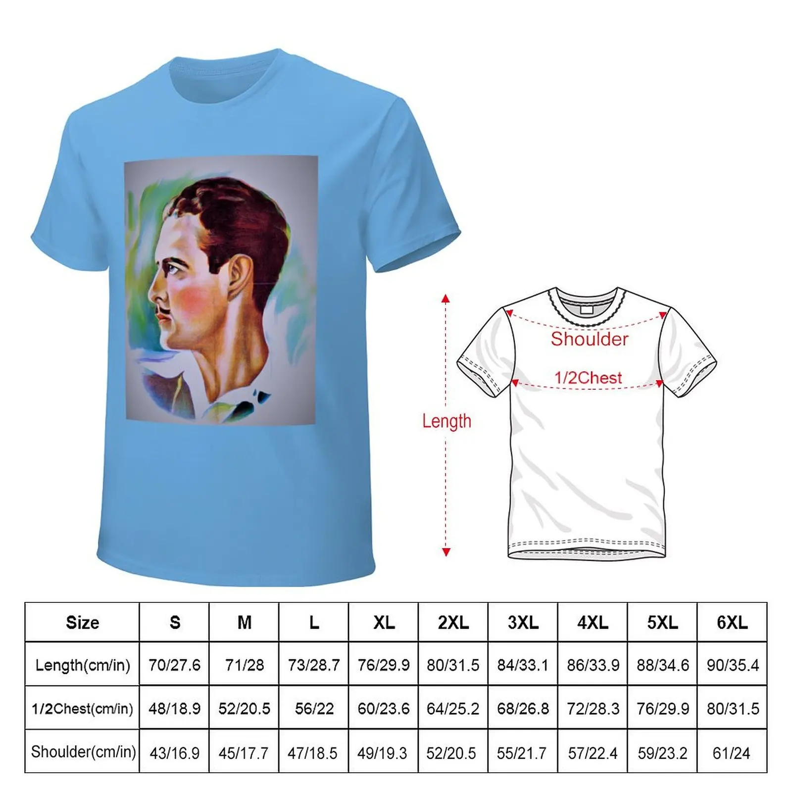 John Gilbert the silent lover T-Shirt tops customizeds oversized t shirts for men