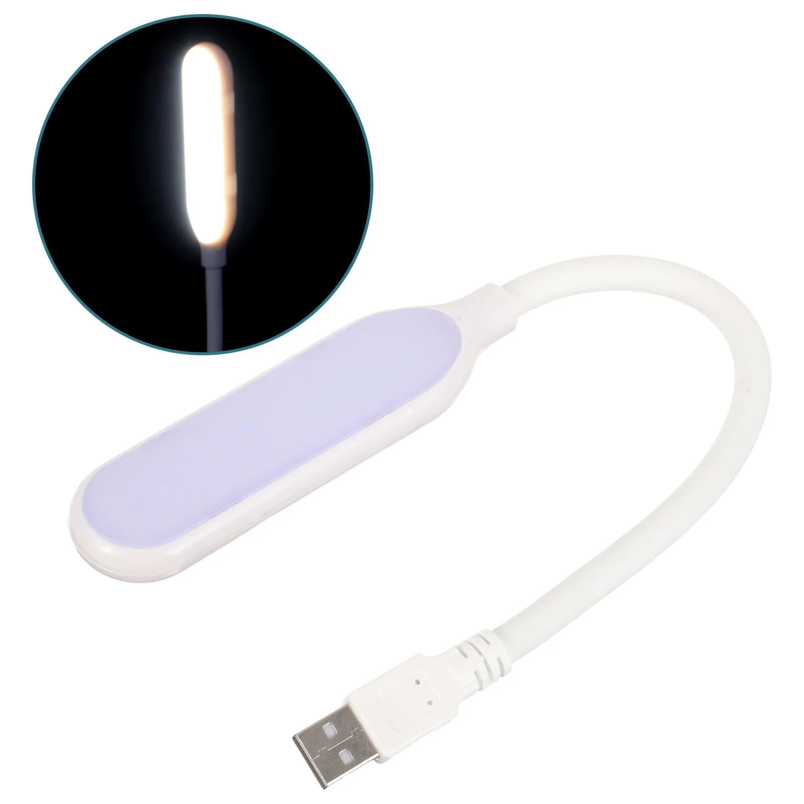 

Bedside USB Light Adjustable Gooseneck Reading Lamp Soft Nonflickering Night Light for Camping Studying Crossstitching