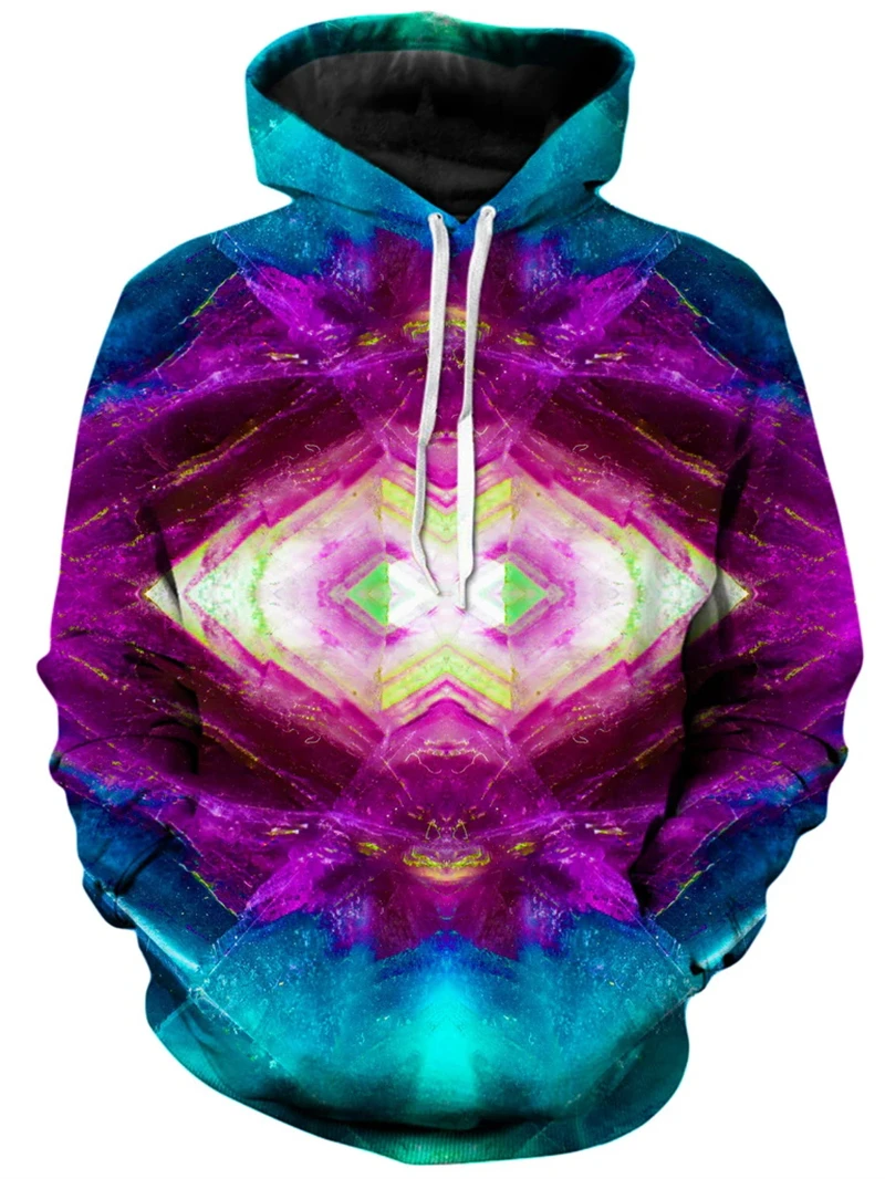 Autumn 3D Printed Beautiful Patterns Hoodies Colorful Psychedelic Styles Graphic Hooded Women  Sweatshirts Mens Clothing Tops