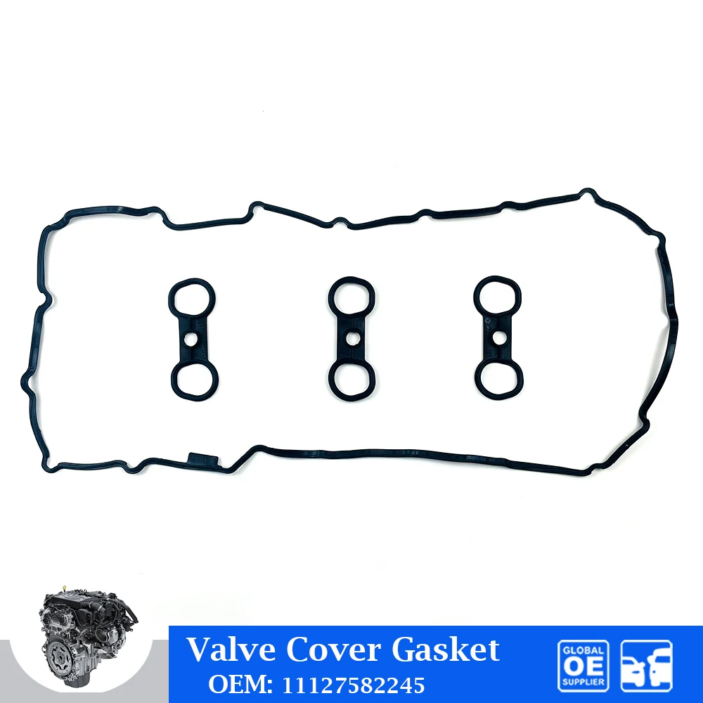 

11127582245 Engine Valve Cover Gasket For BMW E60 E61 E90 E91 E92 E81 E82 X5 E70 X3 E83 Z4 E85 328i 528i N52 B25 Car Accessories